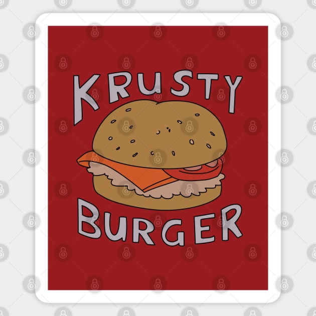 Krusty Burger Ad Magnet by saintpetty